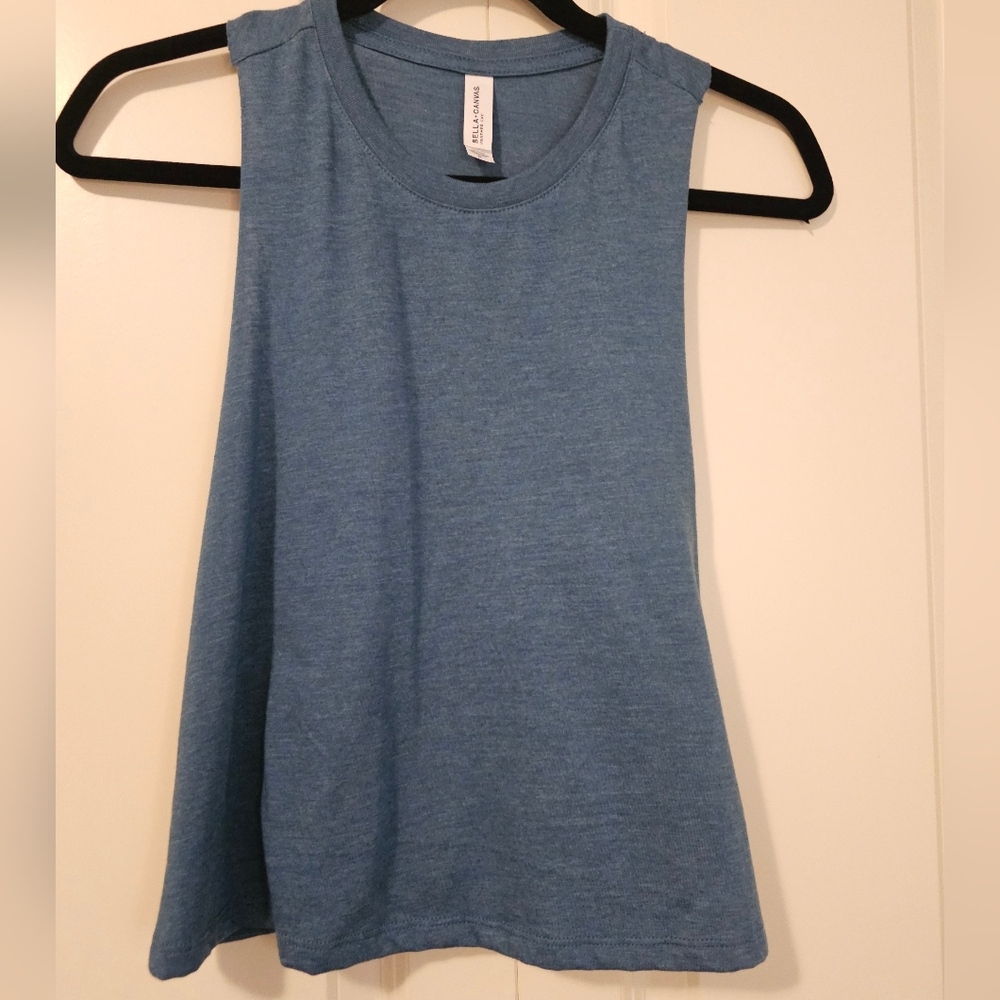 BELLA CANVAS WOMENS Blue Tank Top SZ M
